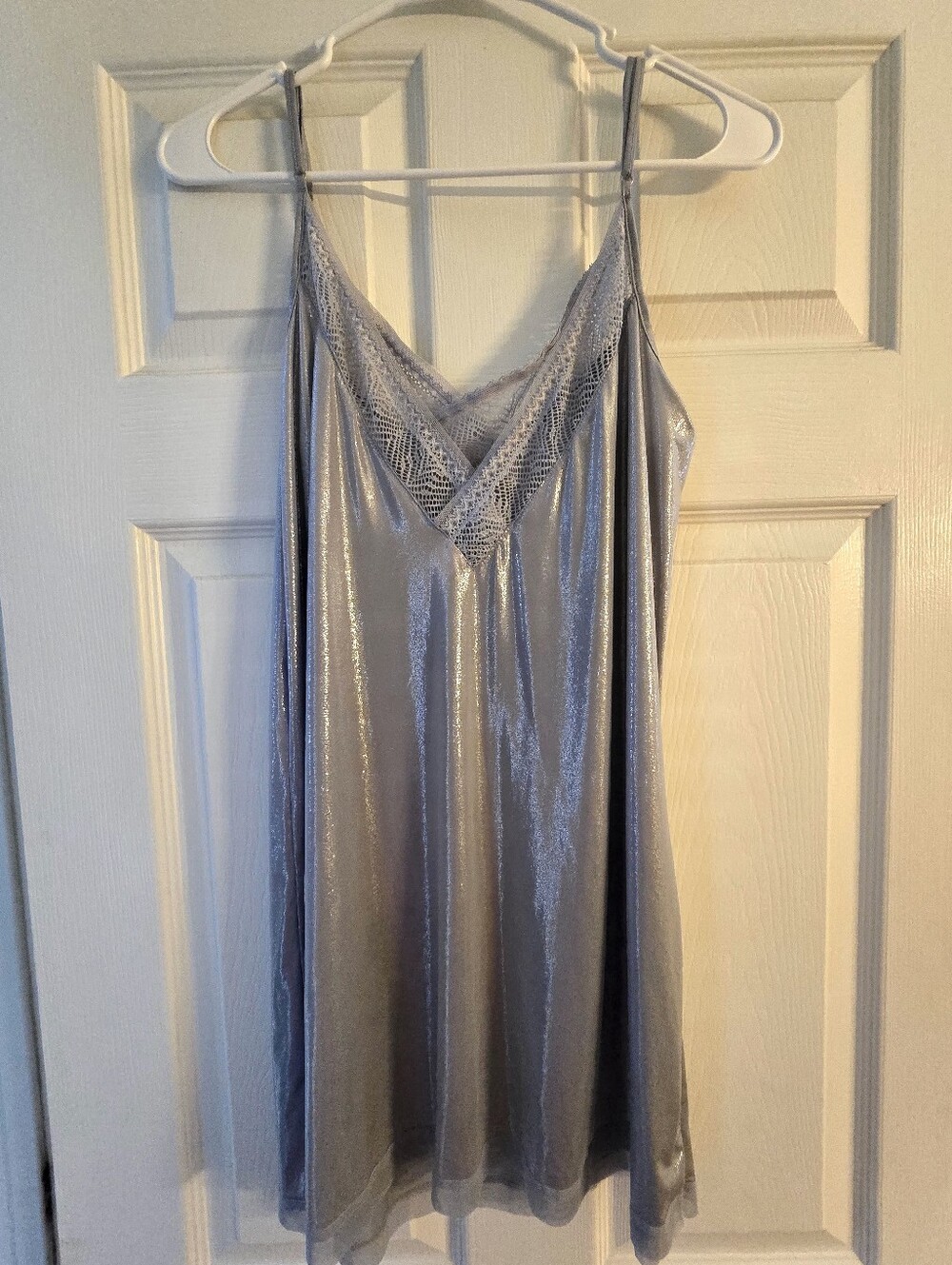 Victoria's Secret Metallic Shimmer Chemise Size Large